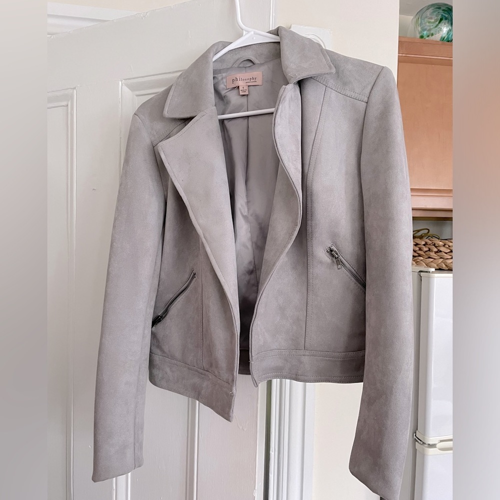 Grey Suede Jacket